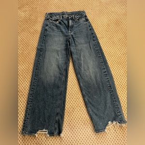 American Eagle High Rise Baggy Wide Leg jeans
